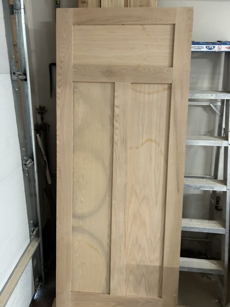 Custom-built solid oak door replica for Glebe heritage home renovation Ottawa - custom door maker Barrhaven Ottawa Handiman
