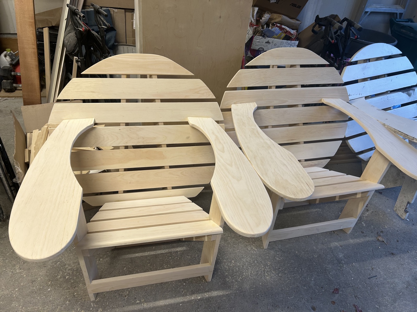 Detail of finished chair base and joinery - Ottawa Handiman